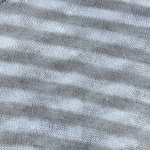 Judith & Charles Linen Poppy Stripe Sweater Top in Grey Taupe - Picture 8 of 11